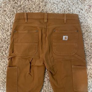 WOMEN'S RUGGED FLEX® RELAXED FIT TWILL DOUBLE-FRONT WORK PANT